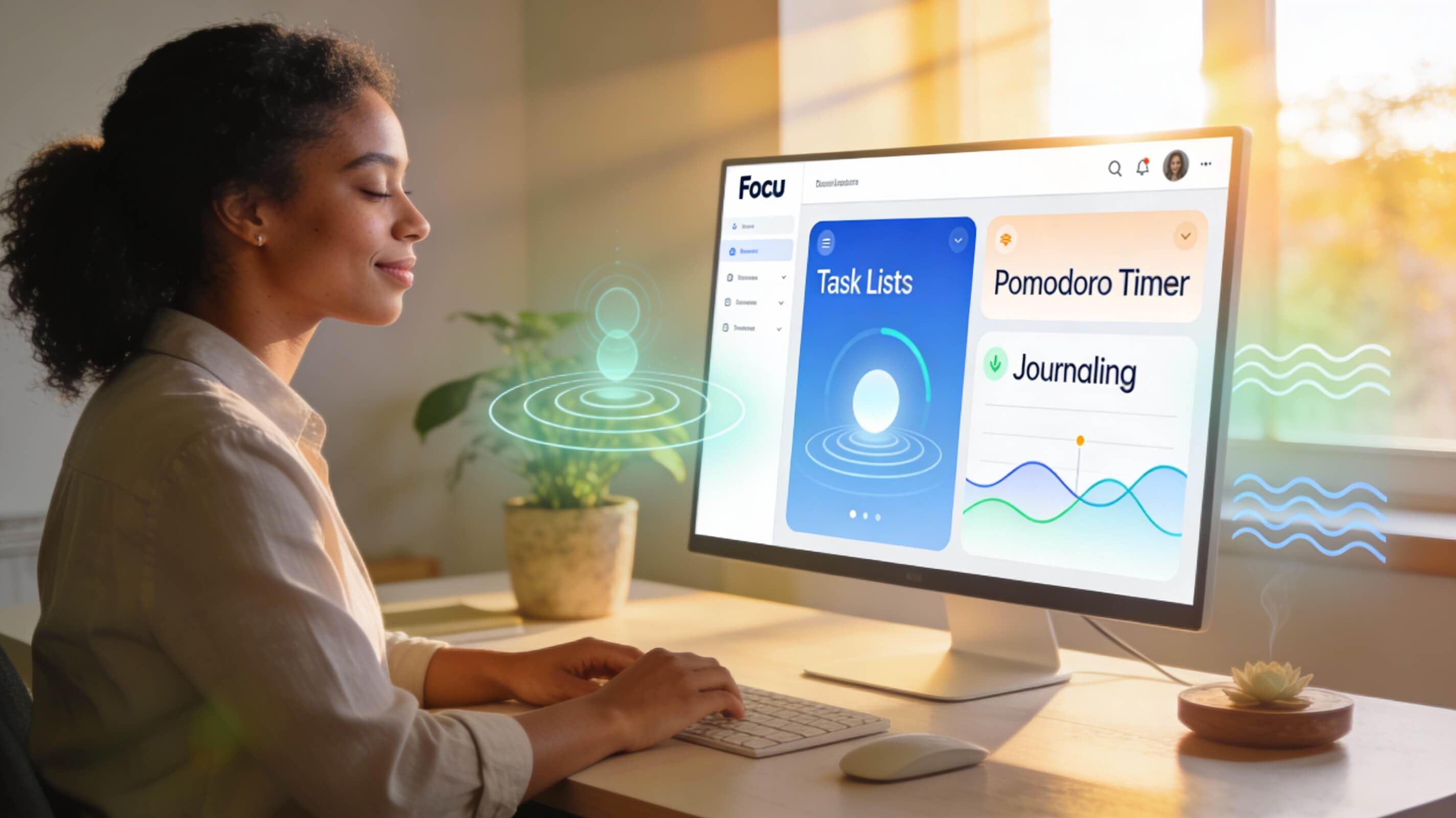 Focu App: AI-Guided Journaling + Task Management—Productivity That Doesn't Burn You Out Image