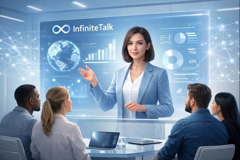 InfiniteTalk: The Future of Unlimited AI-Driven Digital Humans Image