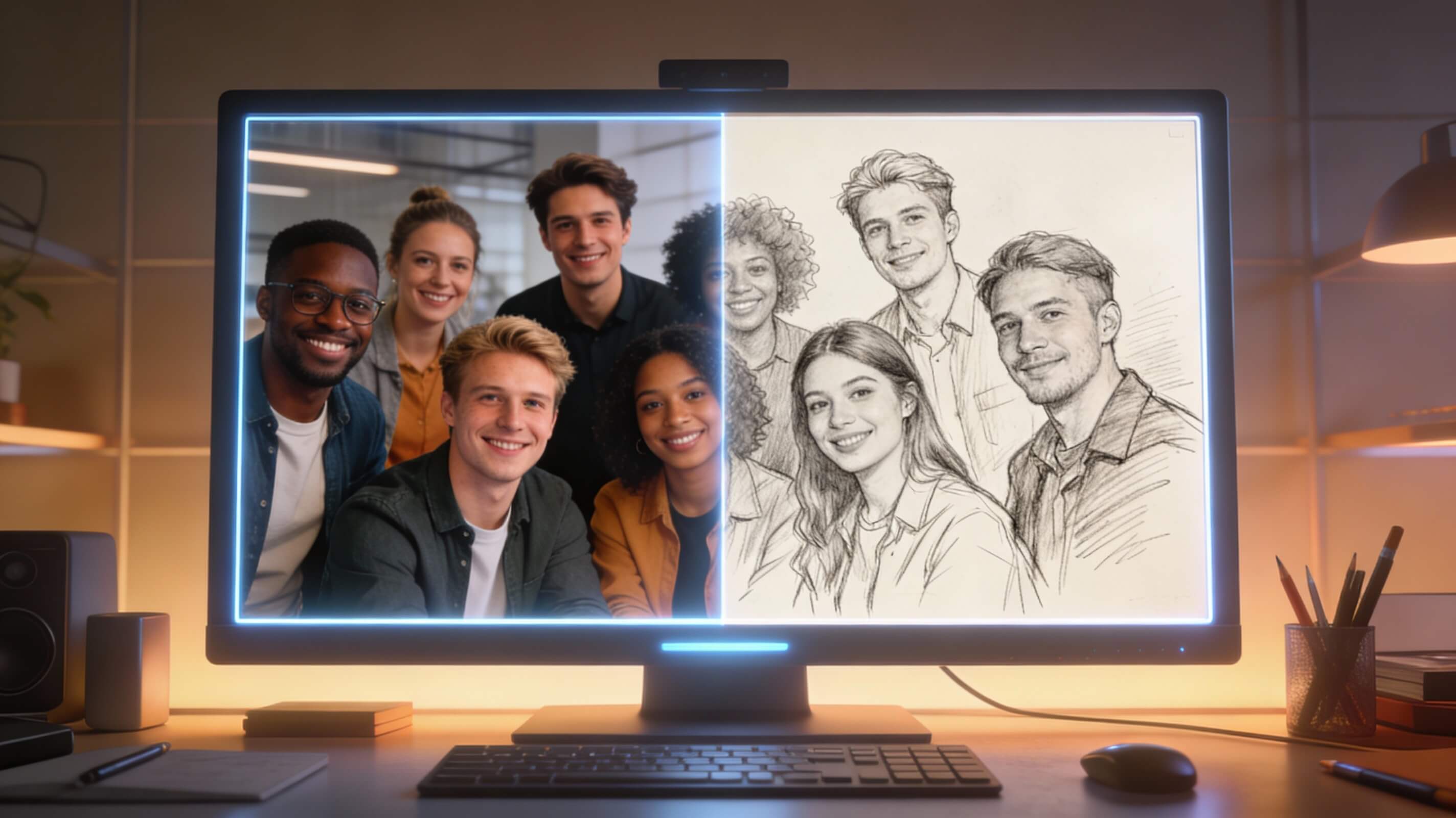 Transform Your Startup Visuals: Meet Lovnib, the AI Image-to-Sketch Converter Image