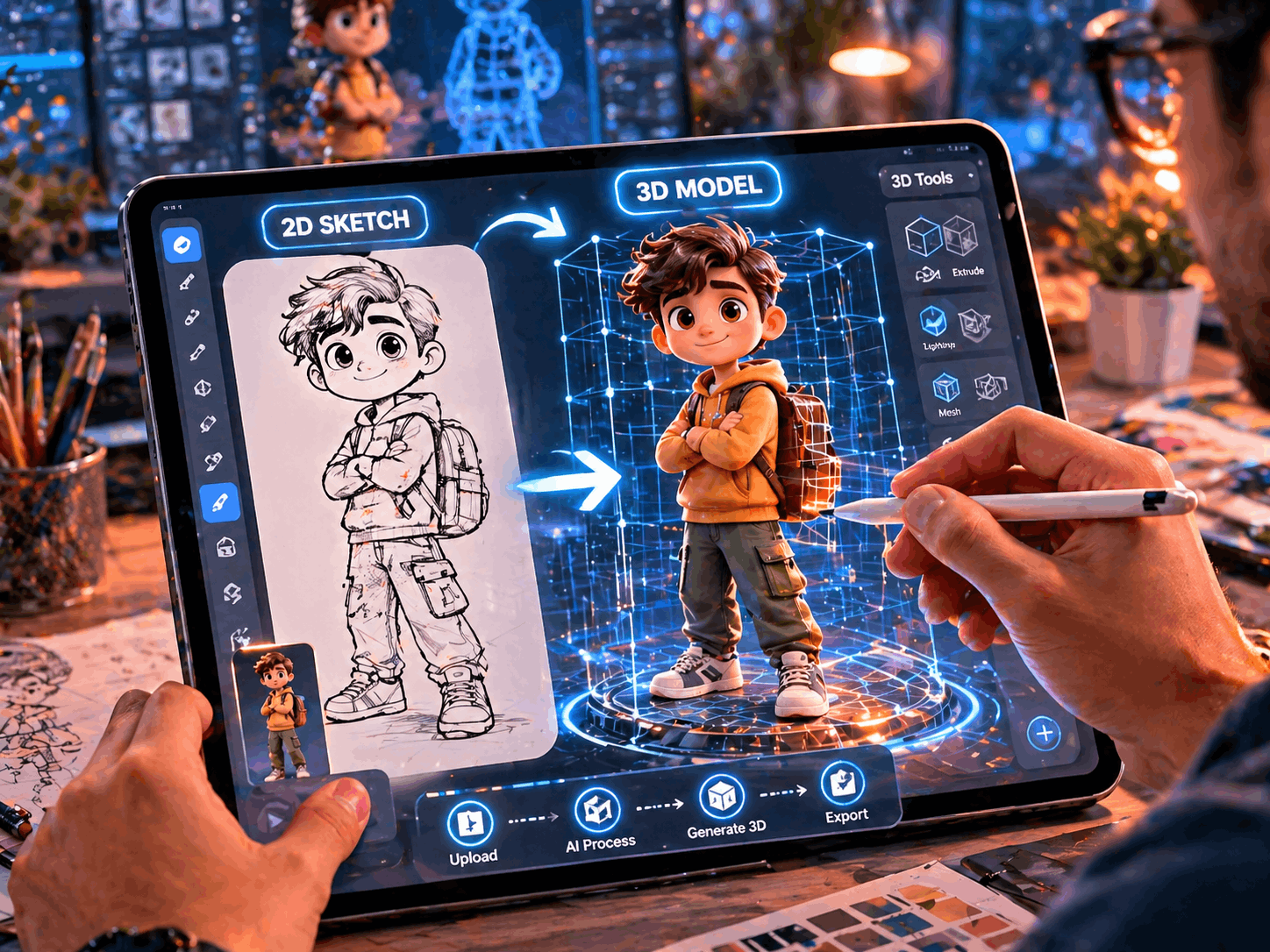 Image-to-3D.ai: Accelerating the Pipeline from 2D Concepts to Production-Ready 3D Assets Image