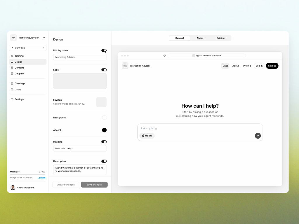 Outchat AI — Turn Your Expertise Into Revenue with Branded AI Chat Image