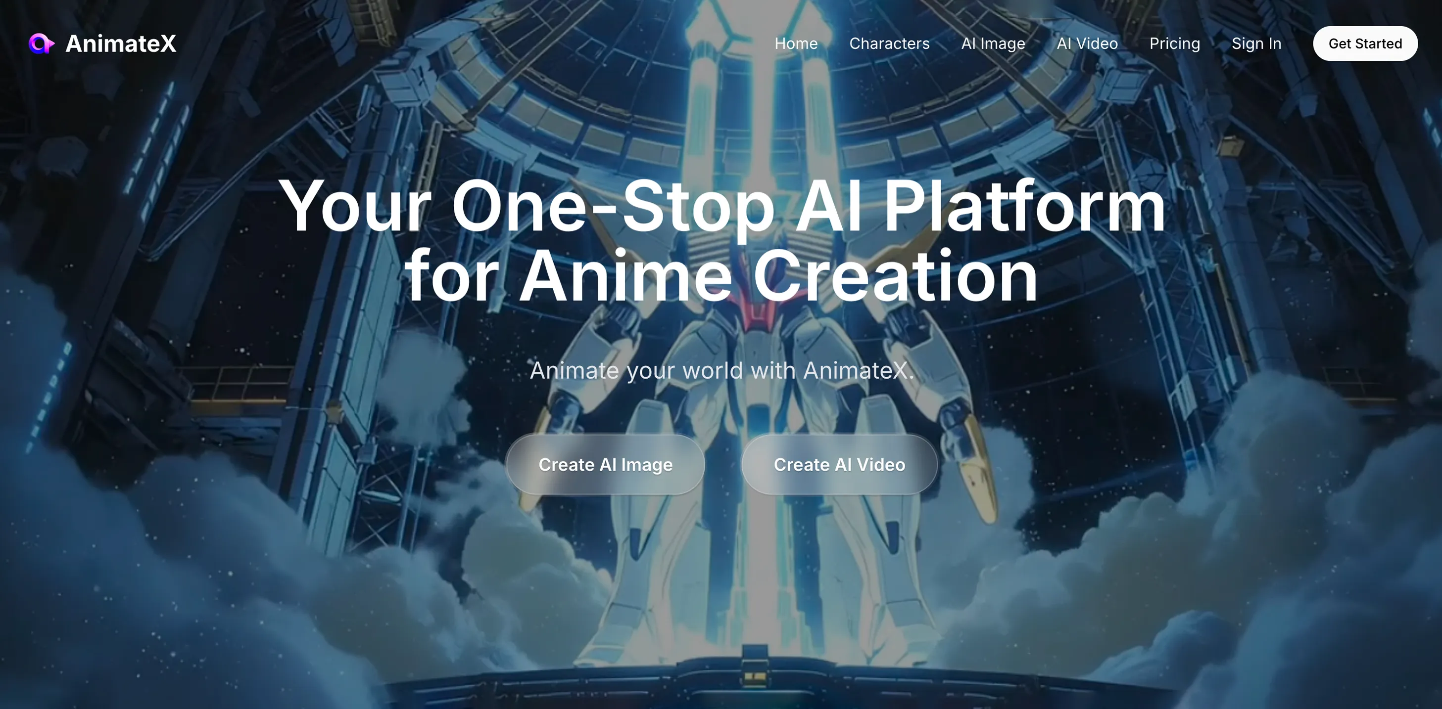 AnimateX startup – 