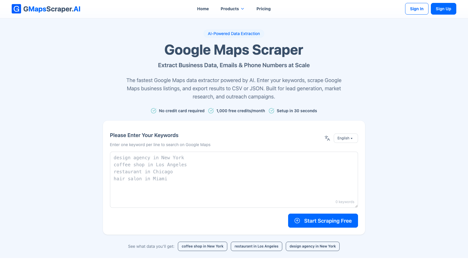 GMapsScraper.AI startup – 