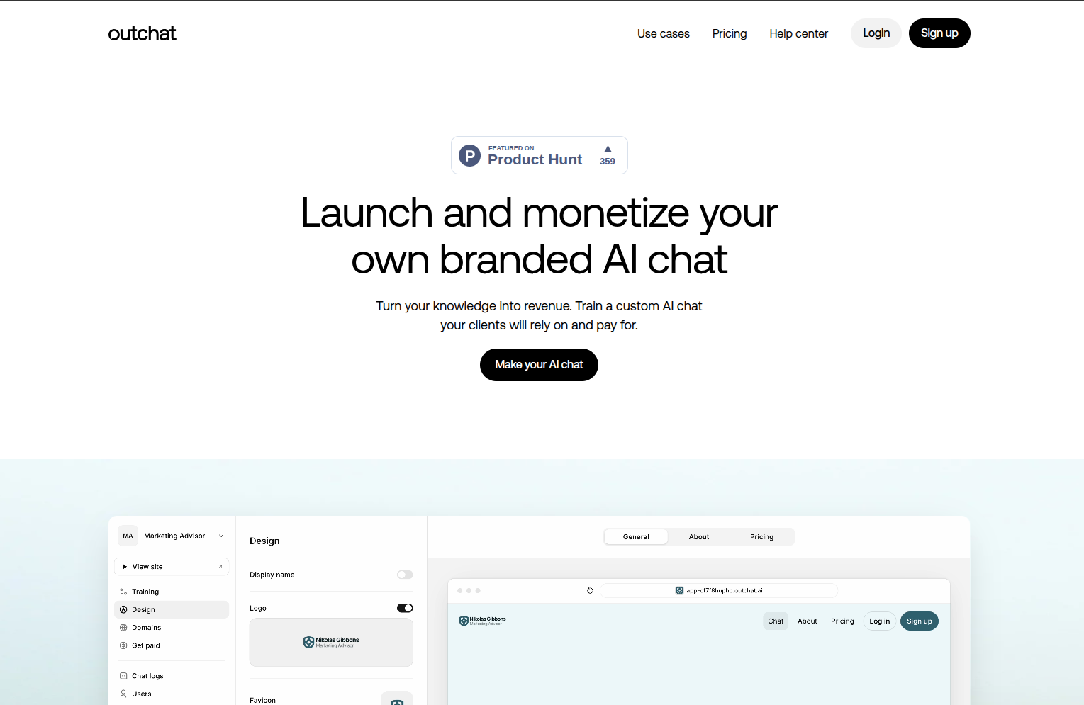 Outchat AI startup – 