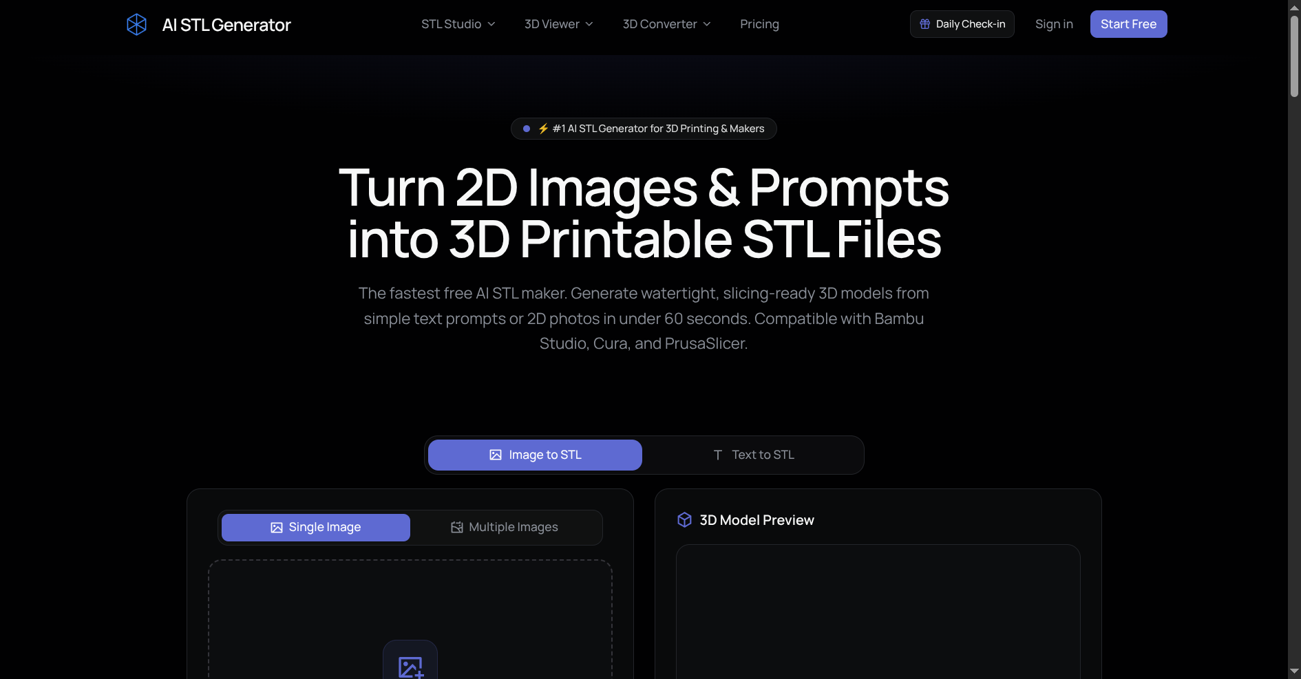 AI STL Generator startup – 