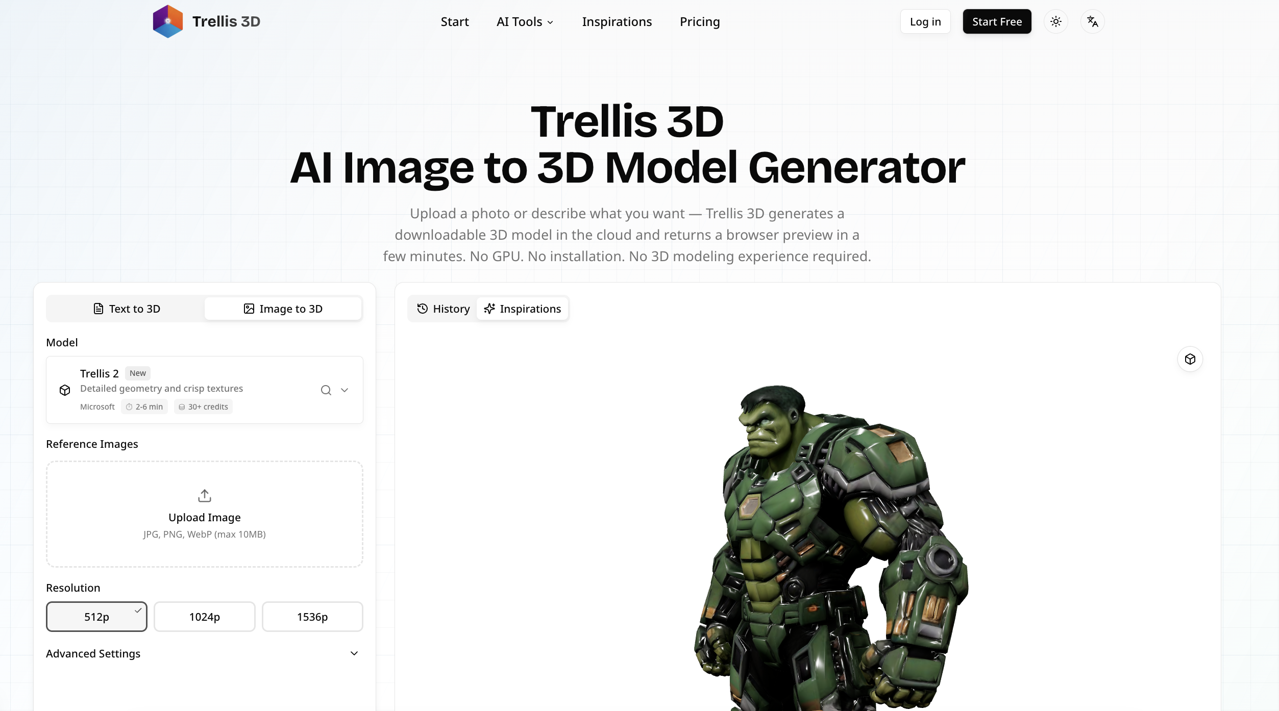 Trellis 3D startup – 
