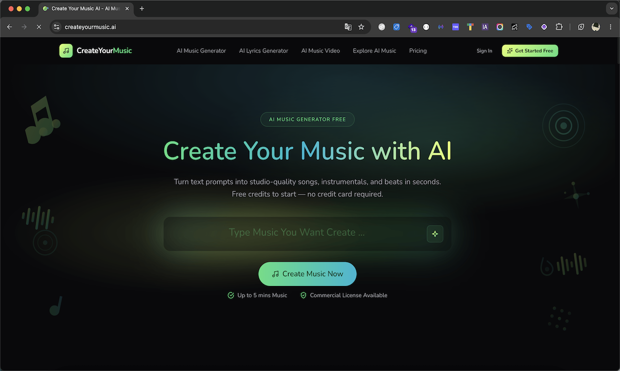 CreateYourMusic AI startup – 