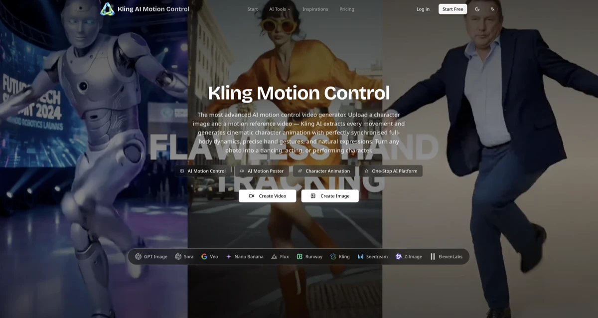 Kling AI Motion Control startup – 