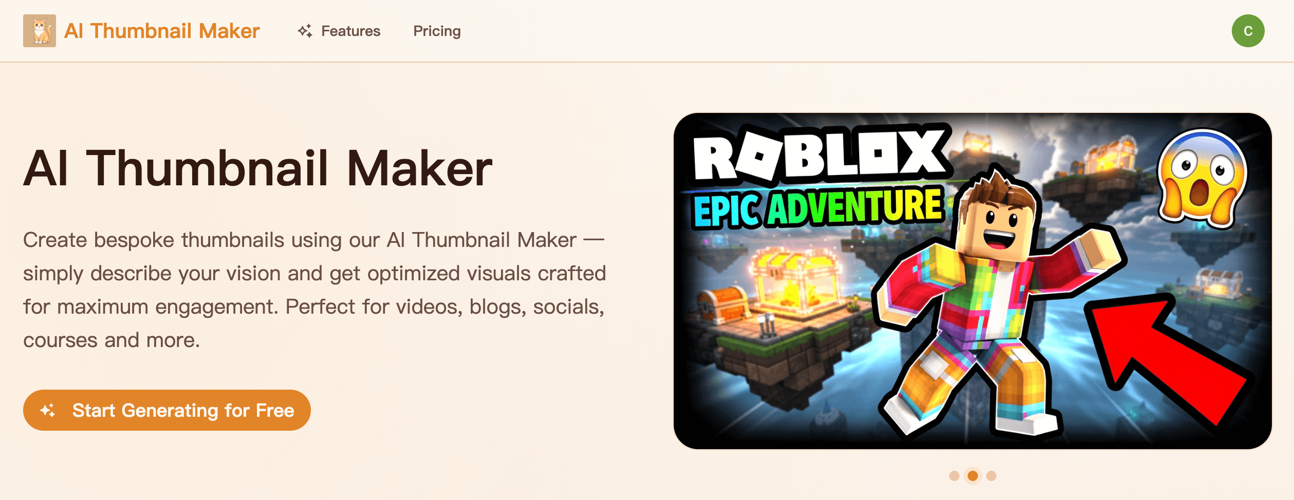 AI Thumbnail Maker startup – 