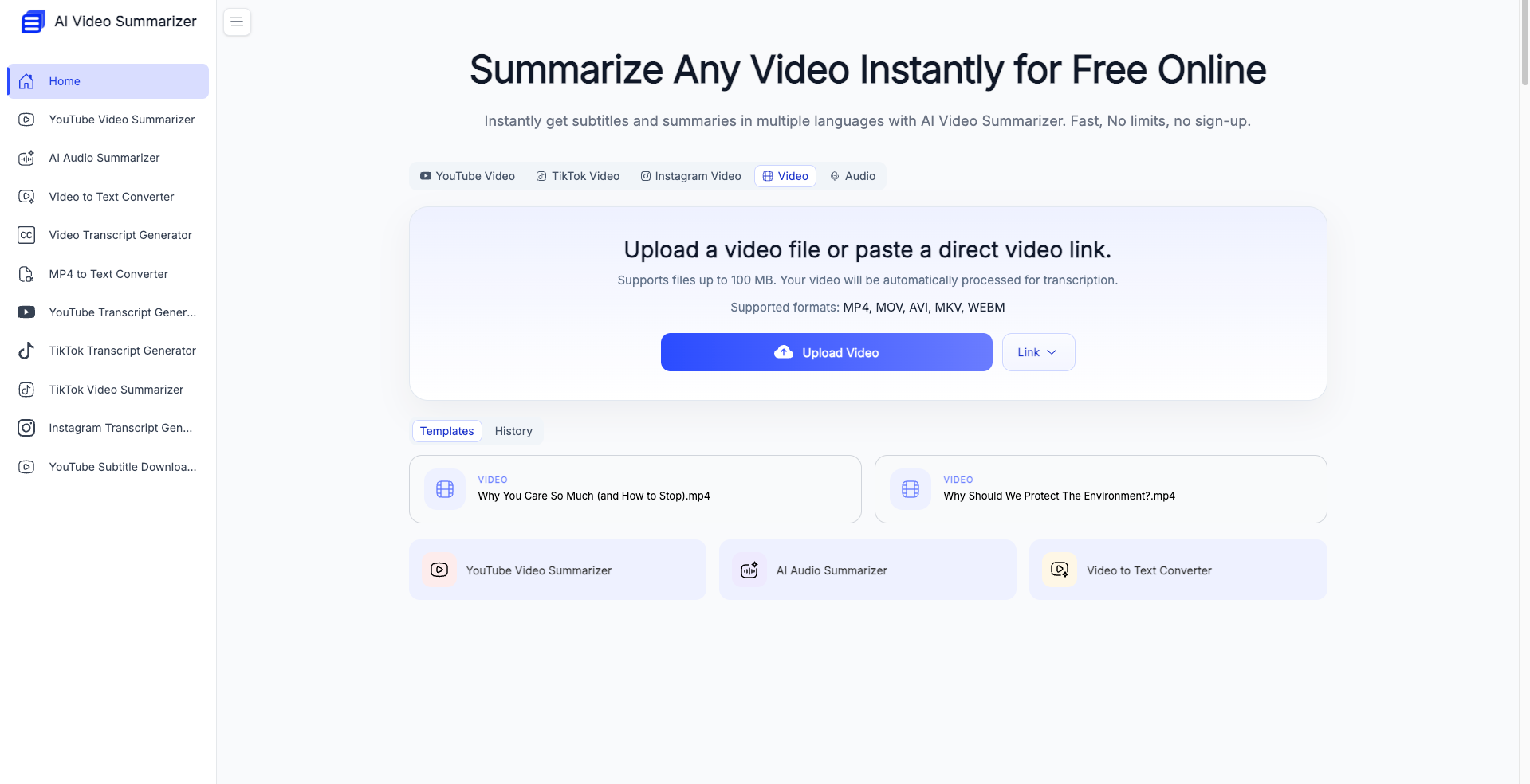 AI Video Summarizer startup – 
