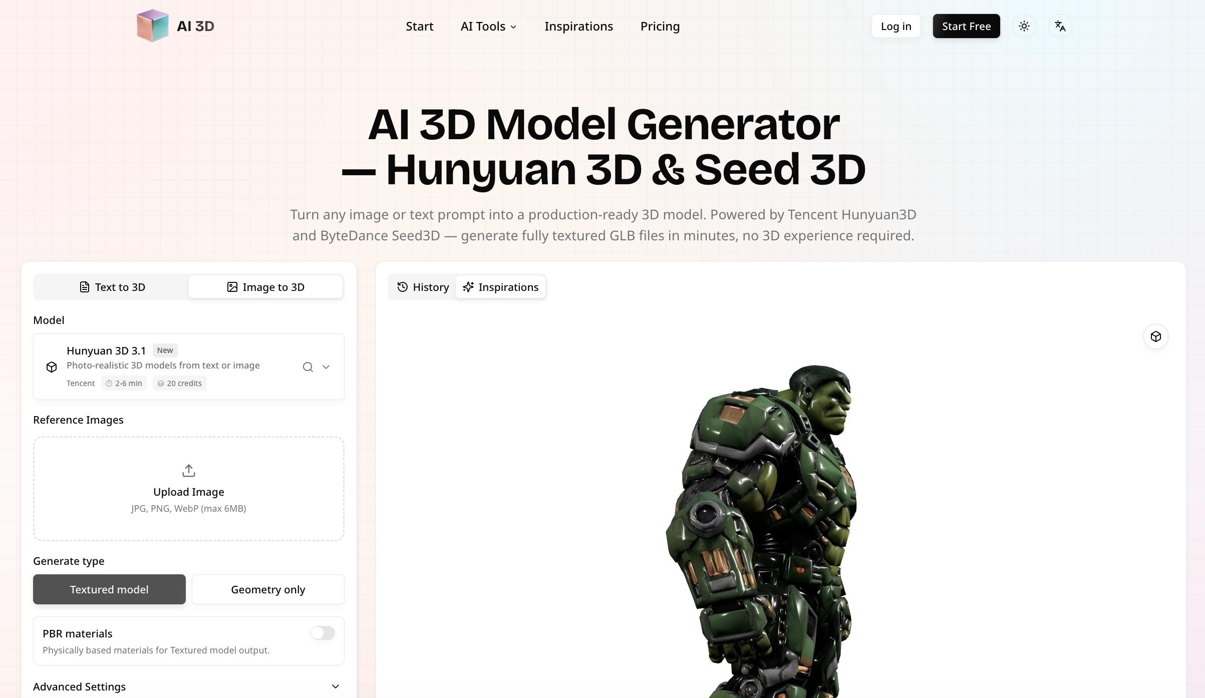 AI 3D startup – 