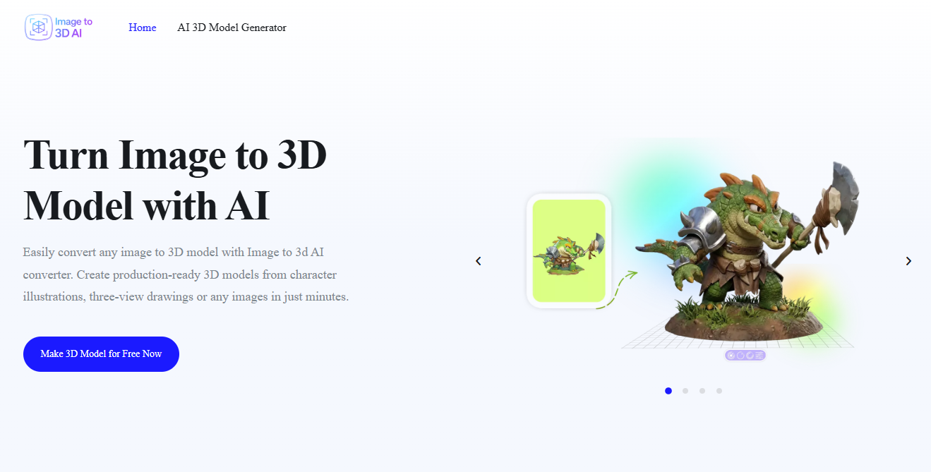 Image to 3D AI startup – 