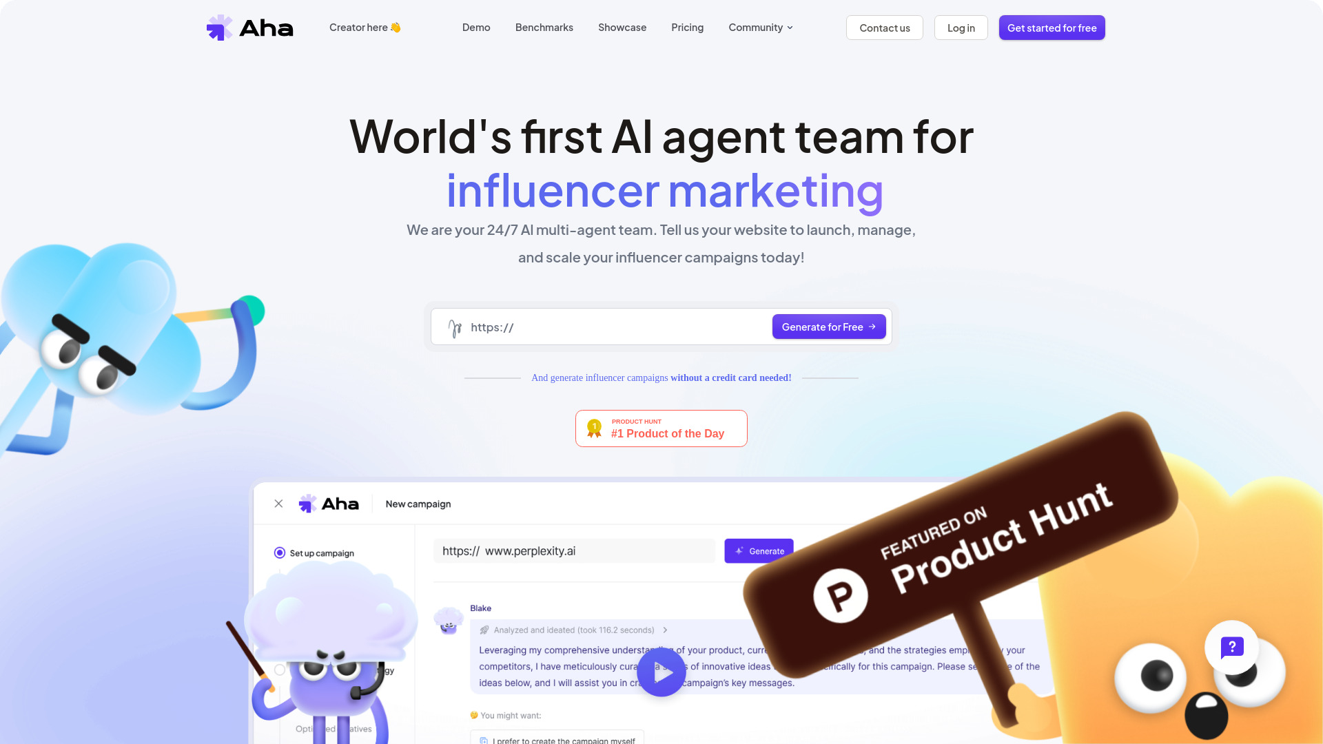Aha INC startup – AI Agent