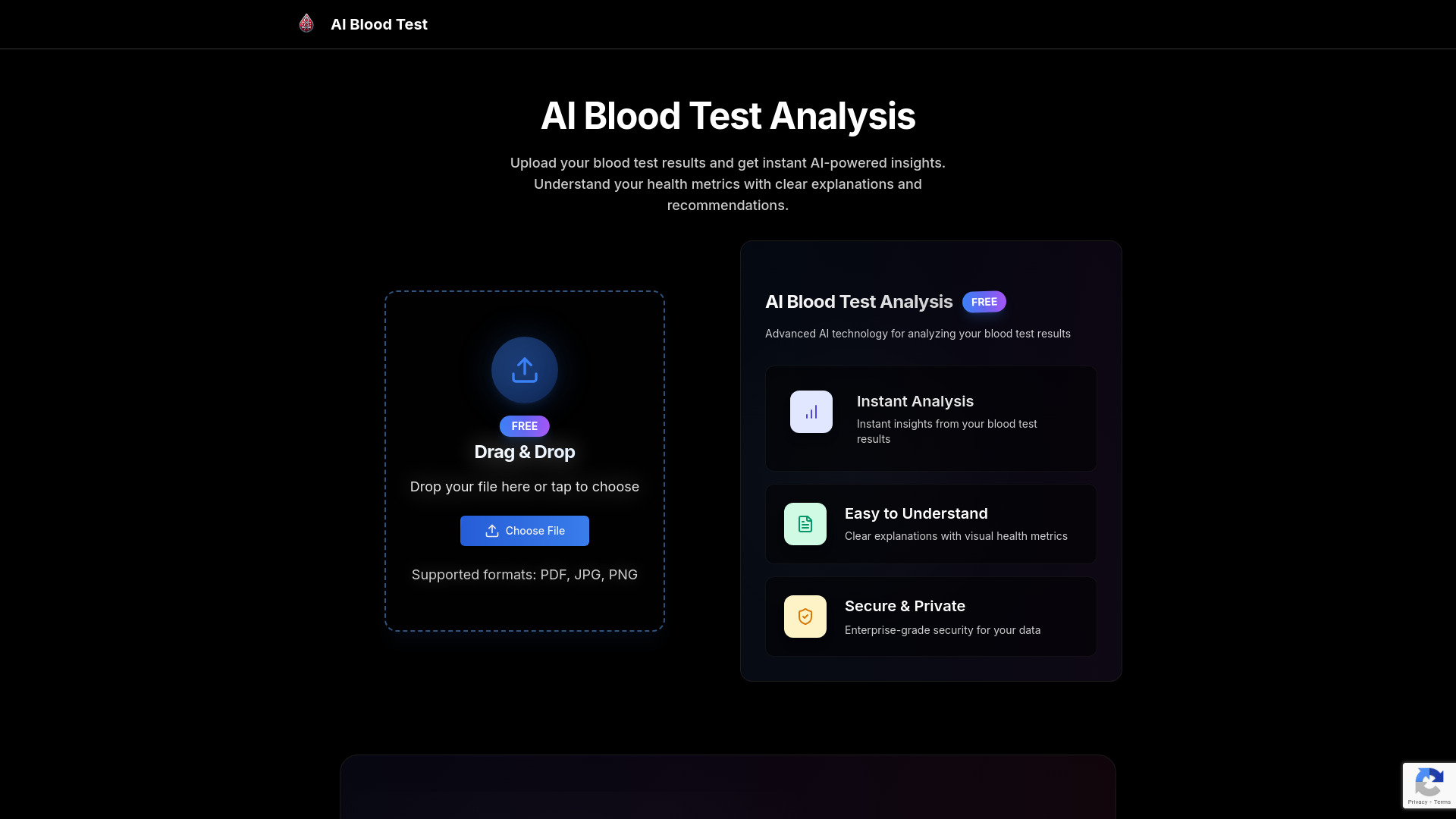 AI Blood Test Analysis startup – AI Medical Diagnosis