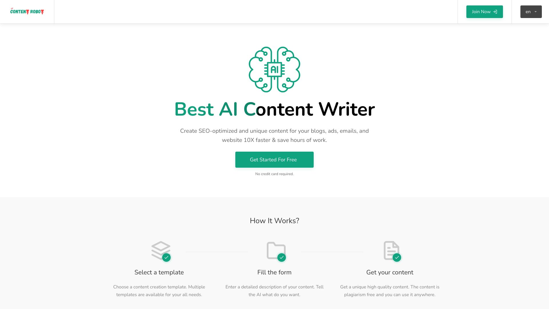 AI Content Writer startup – AI Text Generator