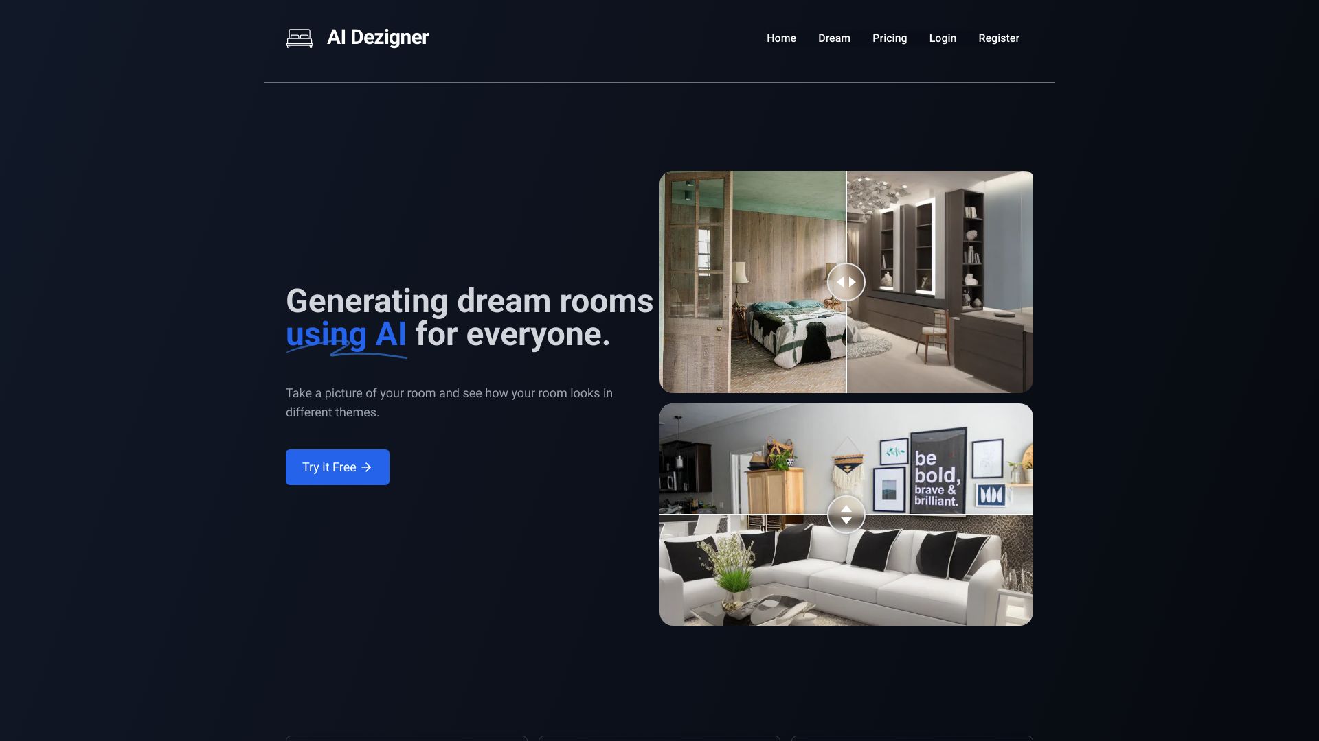 AI Dezigner startup – AI Interior Design