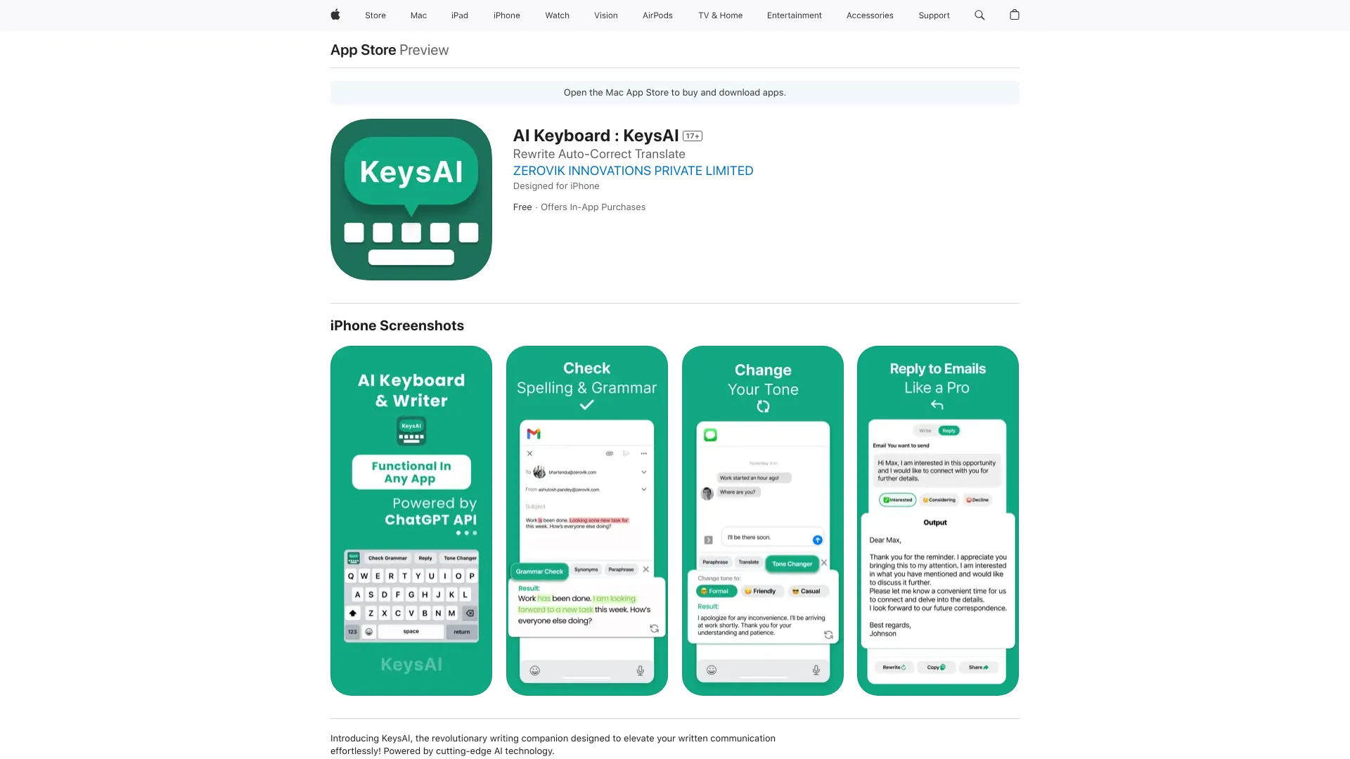 AI Keyboard : KeysAI startup – AI Writing Assistants