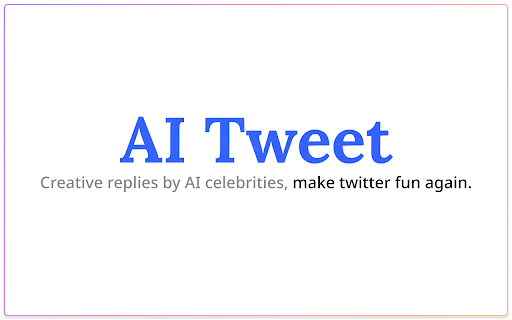 AI Tweet startup – AI Tweet Generator