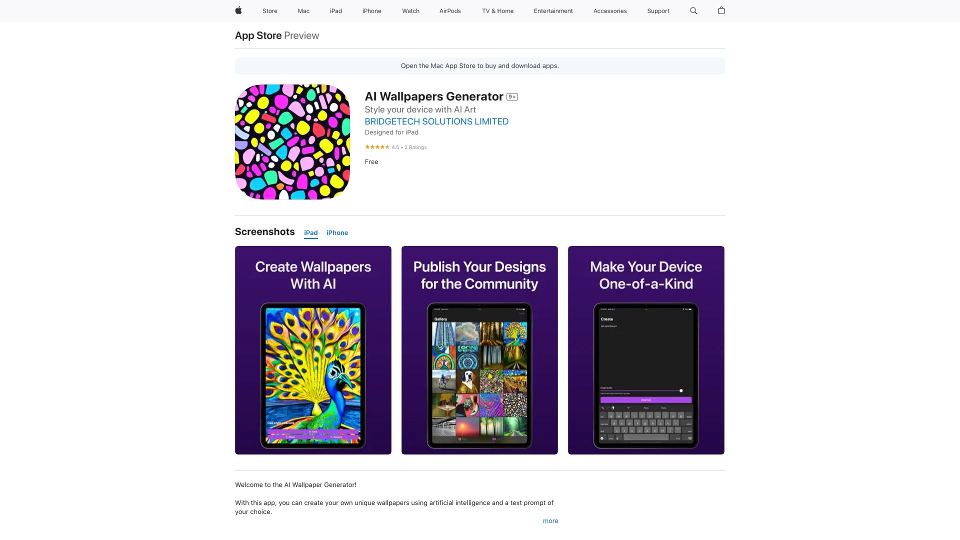 AI Wallpapers Generator startup – AI Photo & Image Generator