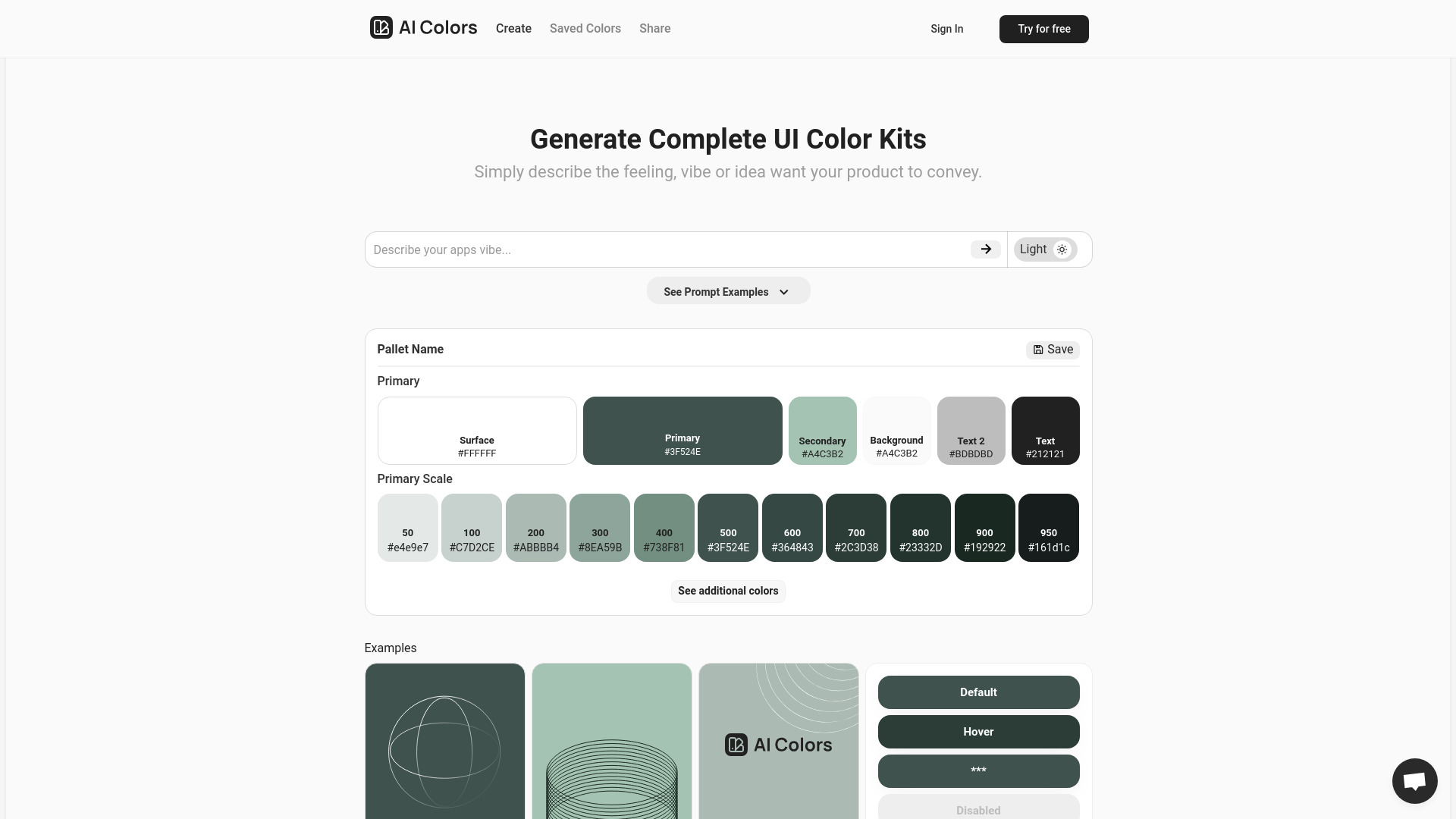 AiColors.app startup – AI Color Palette Generator