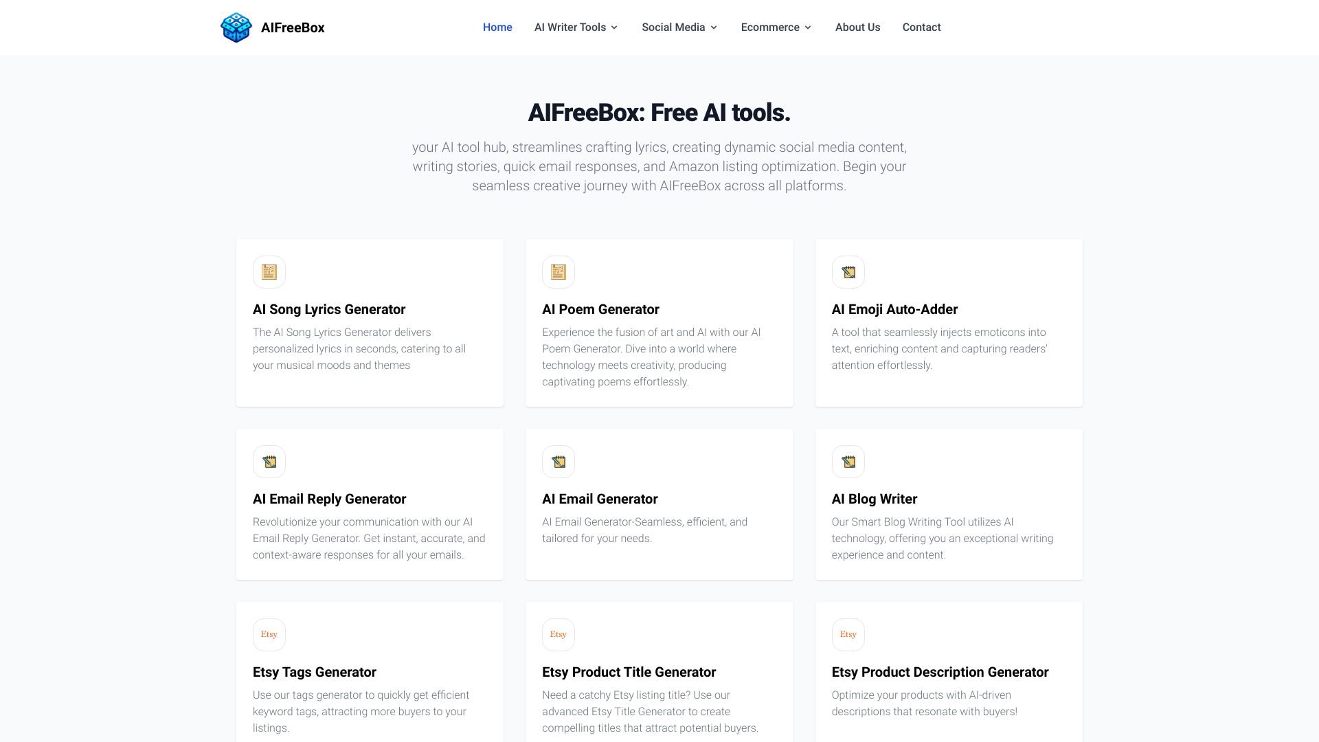 AIFreeBox: Free AI Tools startup – AI Tools Directory