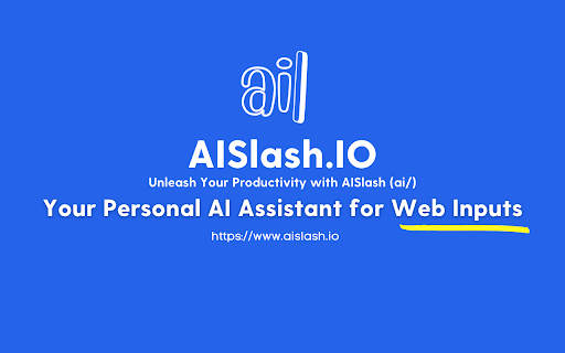 AISlash.IO startup – AI Text Generator