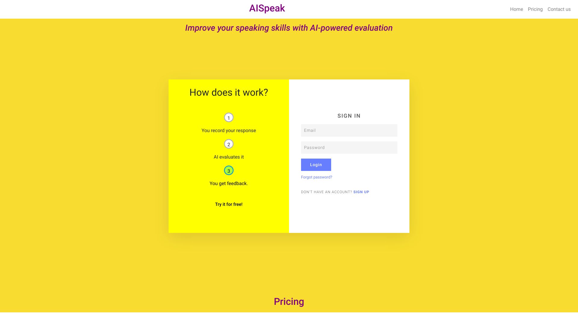 AISpeak startup – AI Language Learning