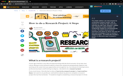 aisumup startup – AI Summarizer