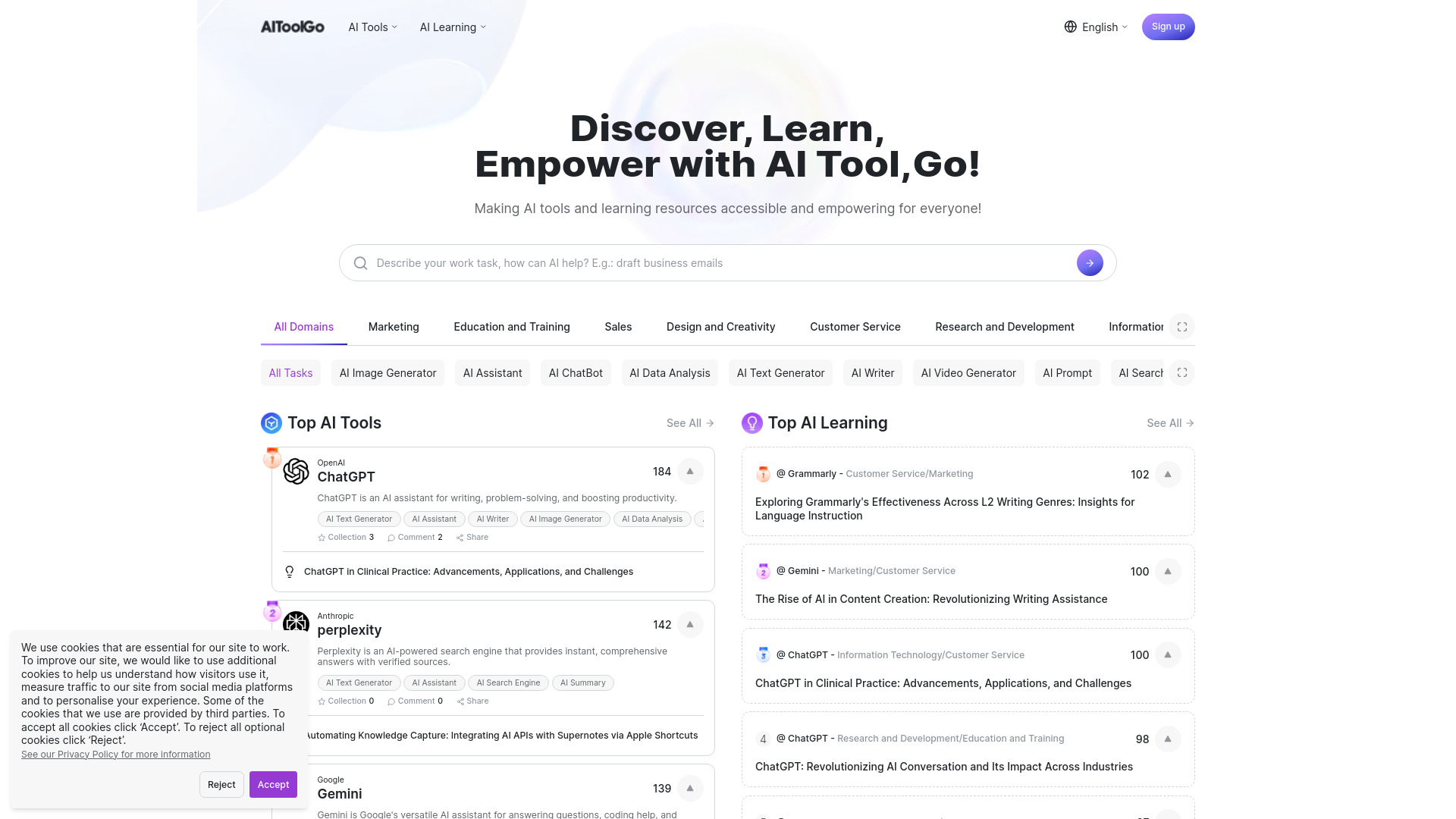 AIToolGo startup – AI Tools Directory