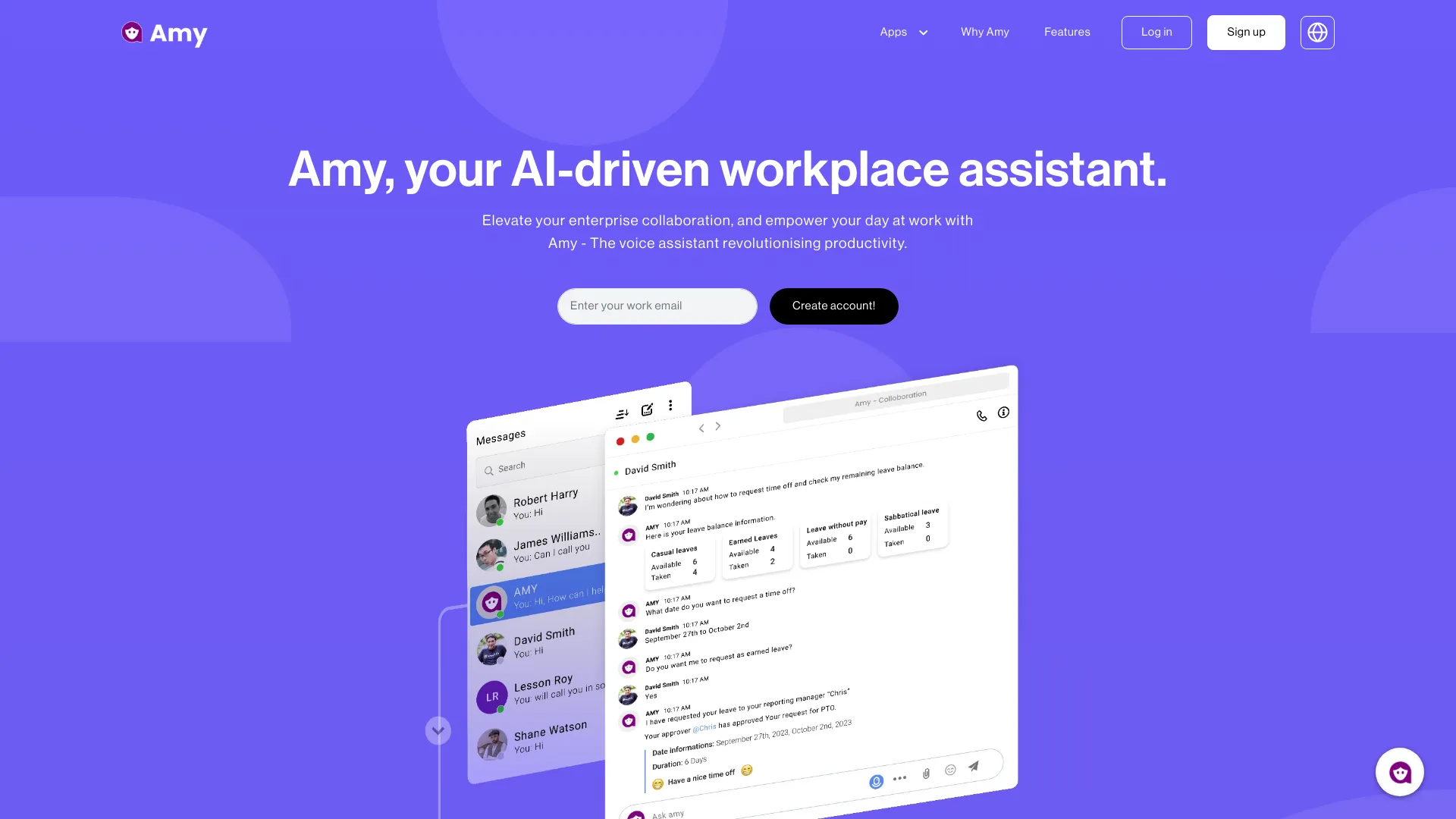amy startup – AI Assistant