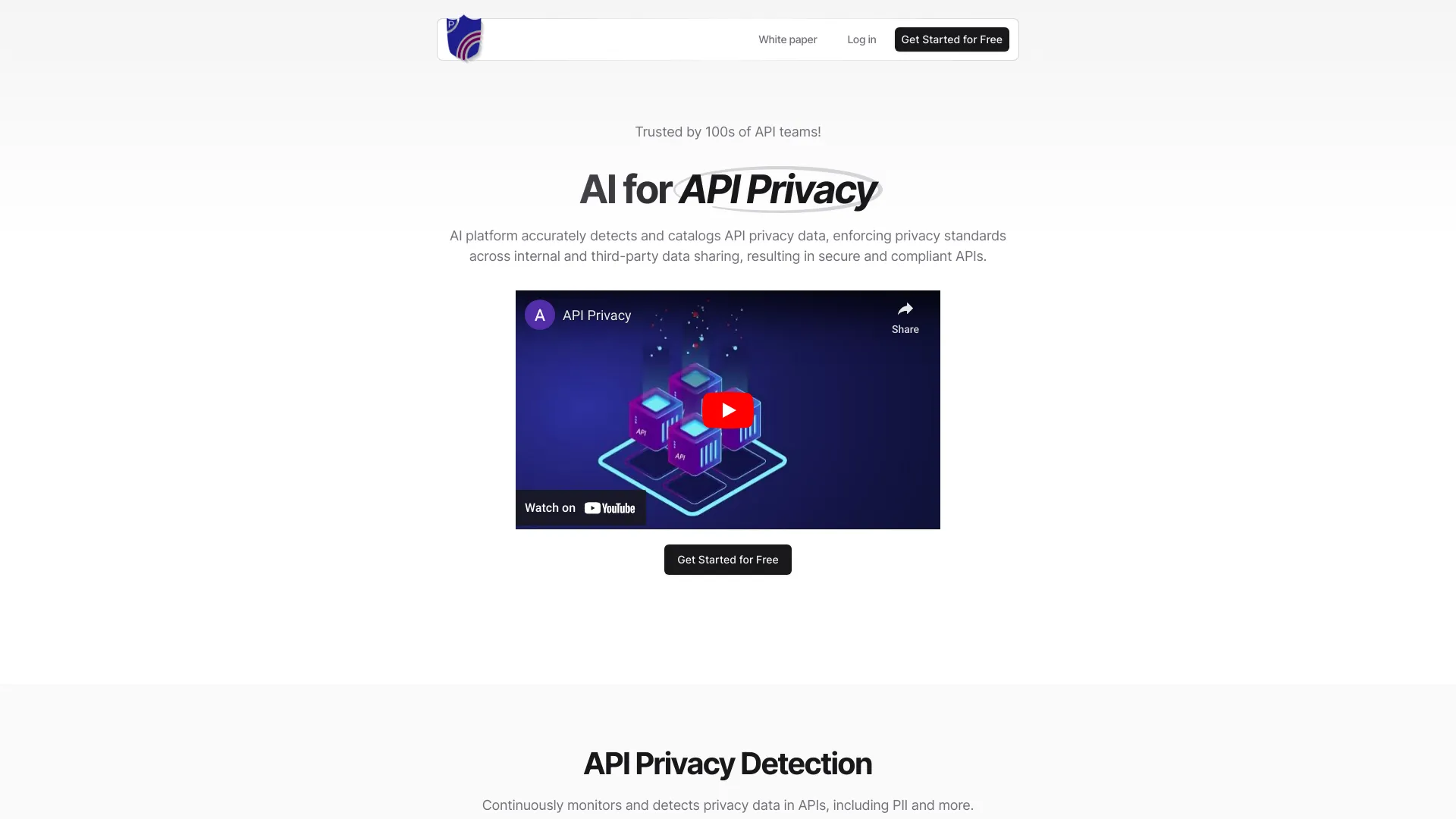 App & API Privacy Mgmt startup – AI API