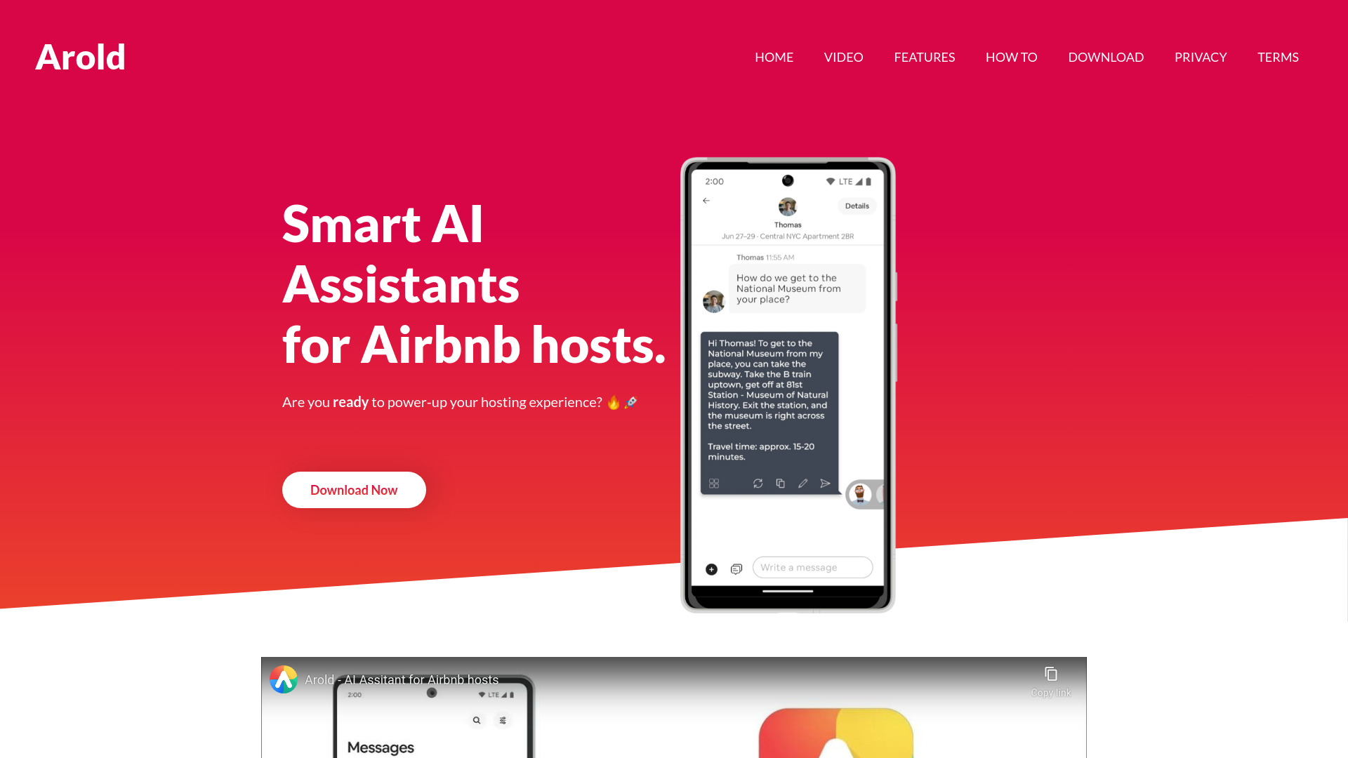 Arold startup – AI Assistant