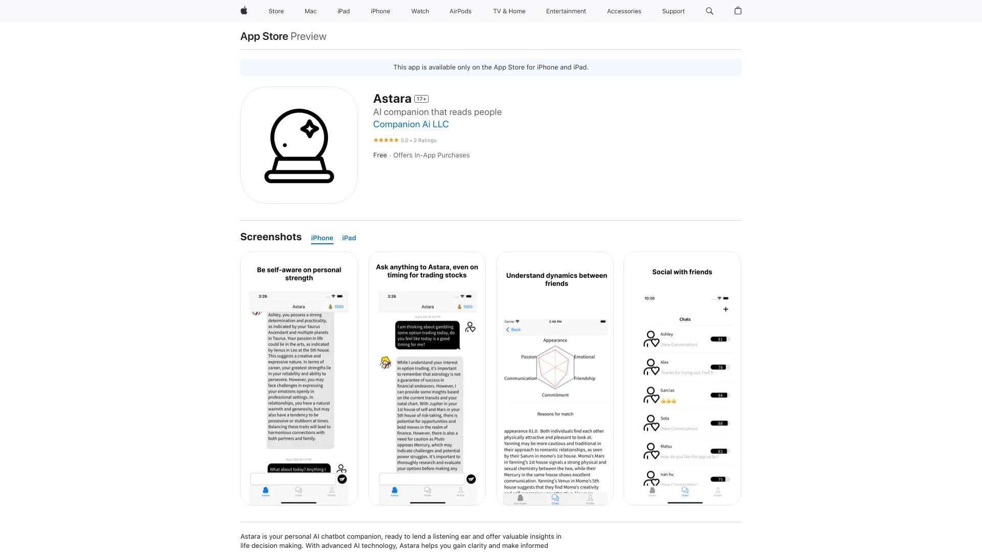 Astara startup – AI Chatbot