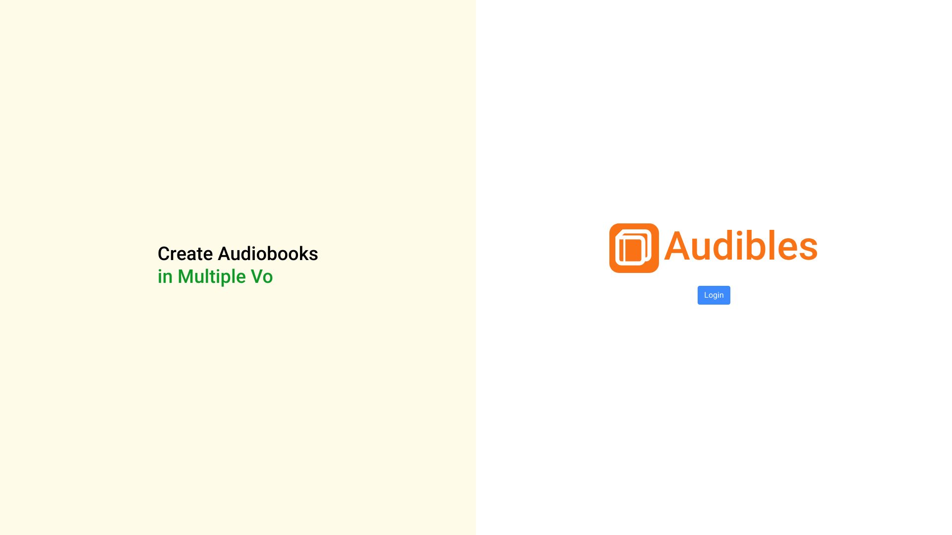 Audibles startup – AI Text-to-Speech