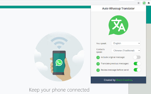 Auto WhatsApp Translator startup – AI Translate