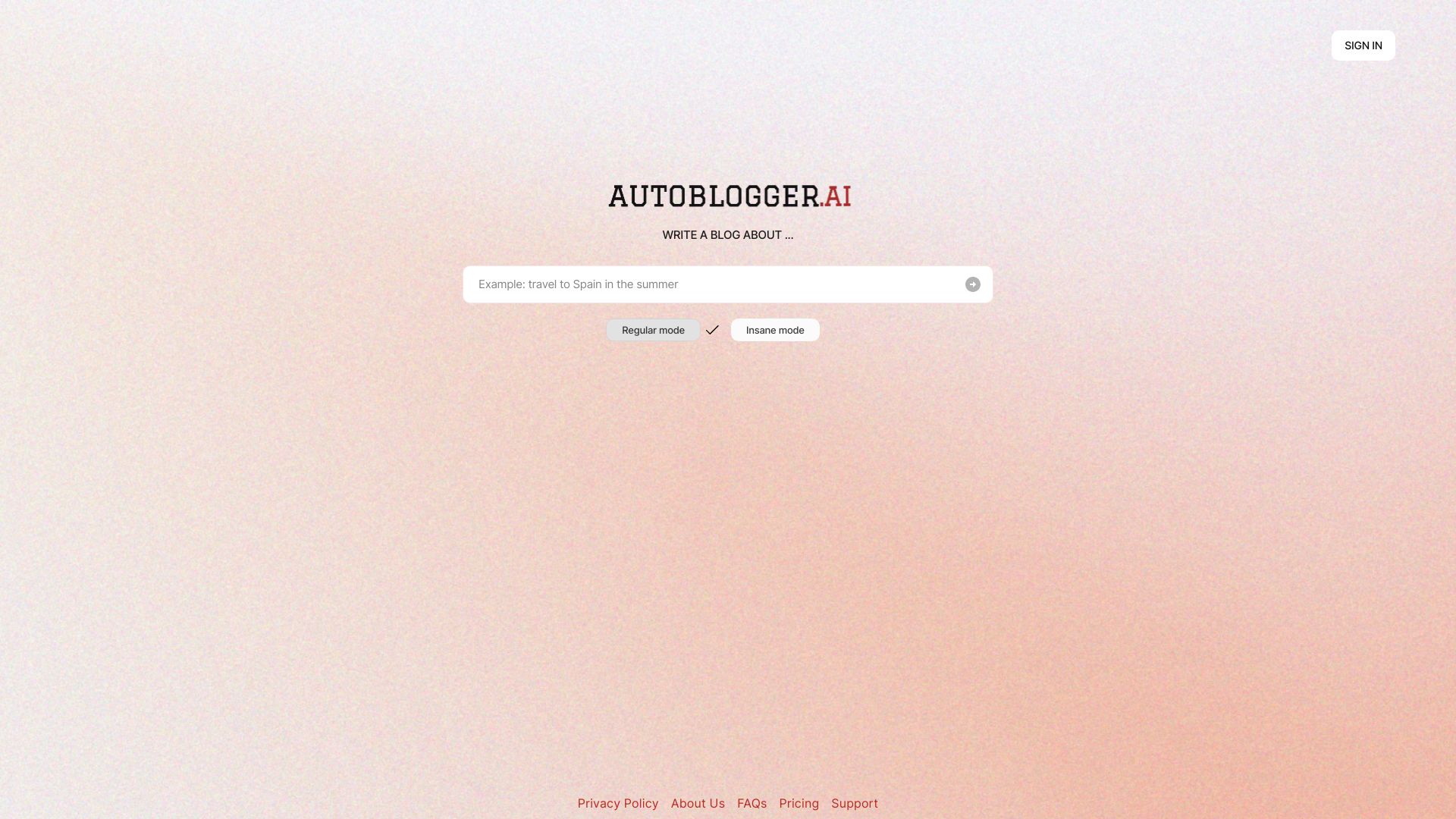 autoblogger.ai startup – AI Blog Generator