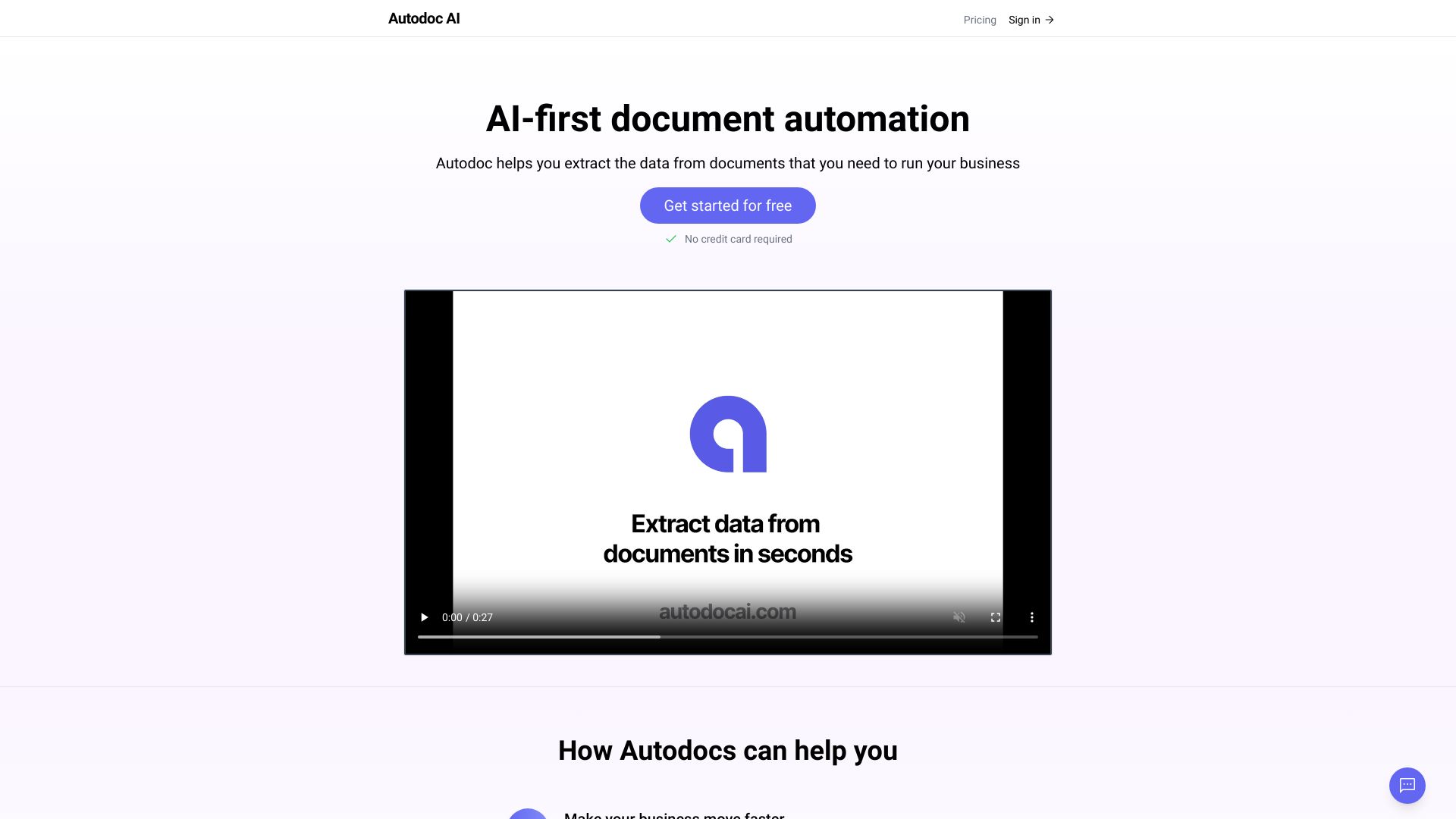 Autodoc startup – AI Document Extraction