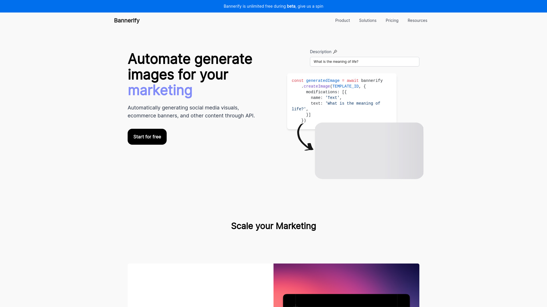Automate Your Image with Bannerify startup – AI Banner Generator