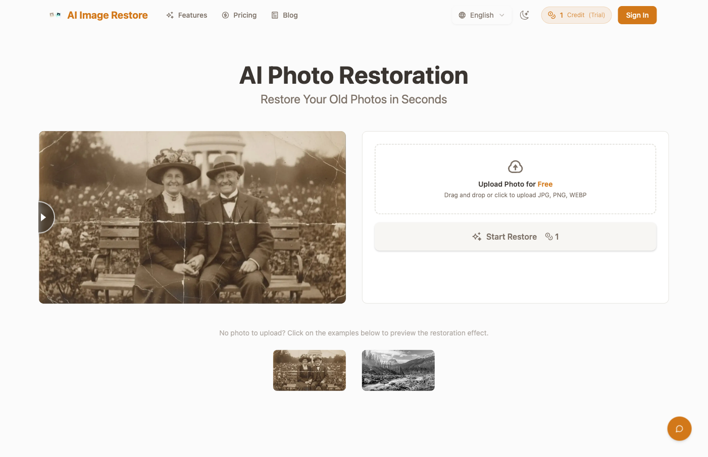 PhotoRestore.ai startup – 