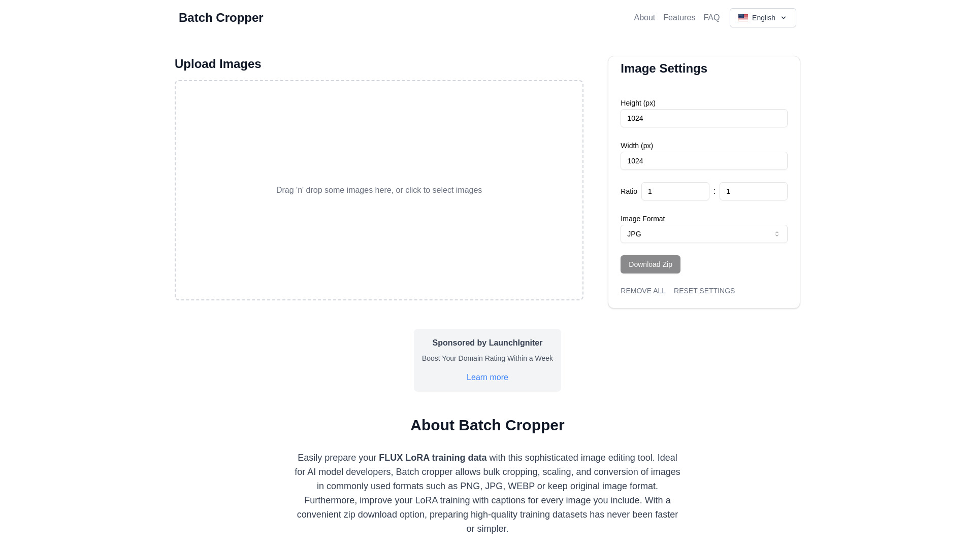 Batch Cropper startup – AI Crop Image