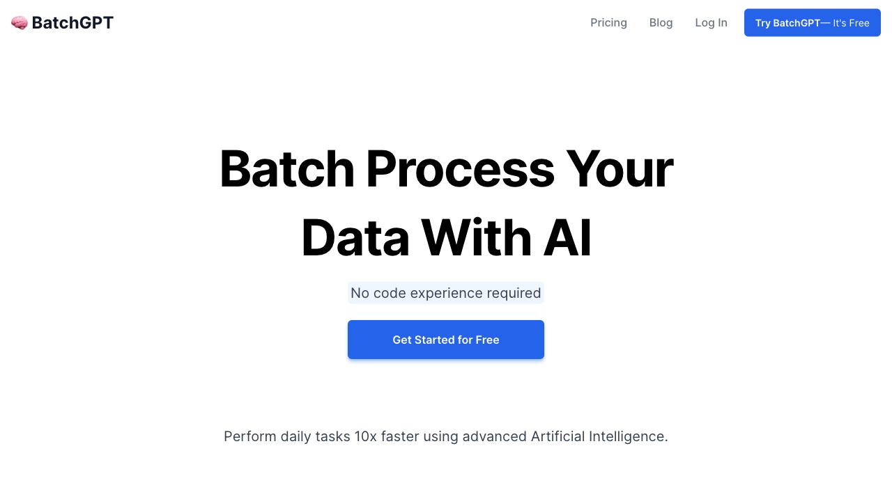 Batch GPT startup – AI Website Builder