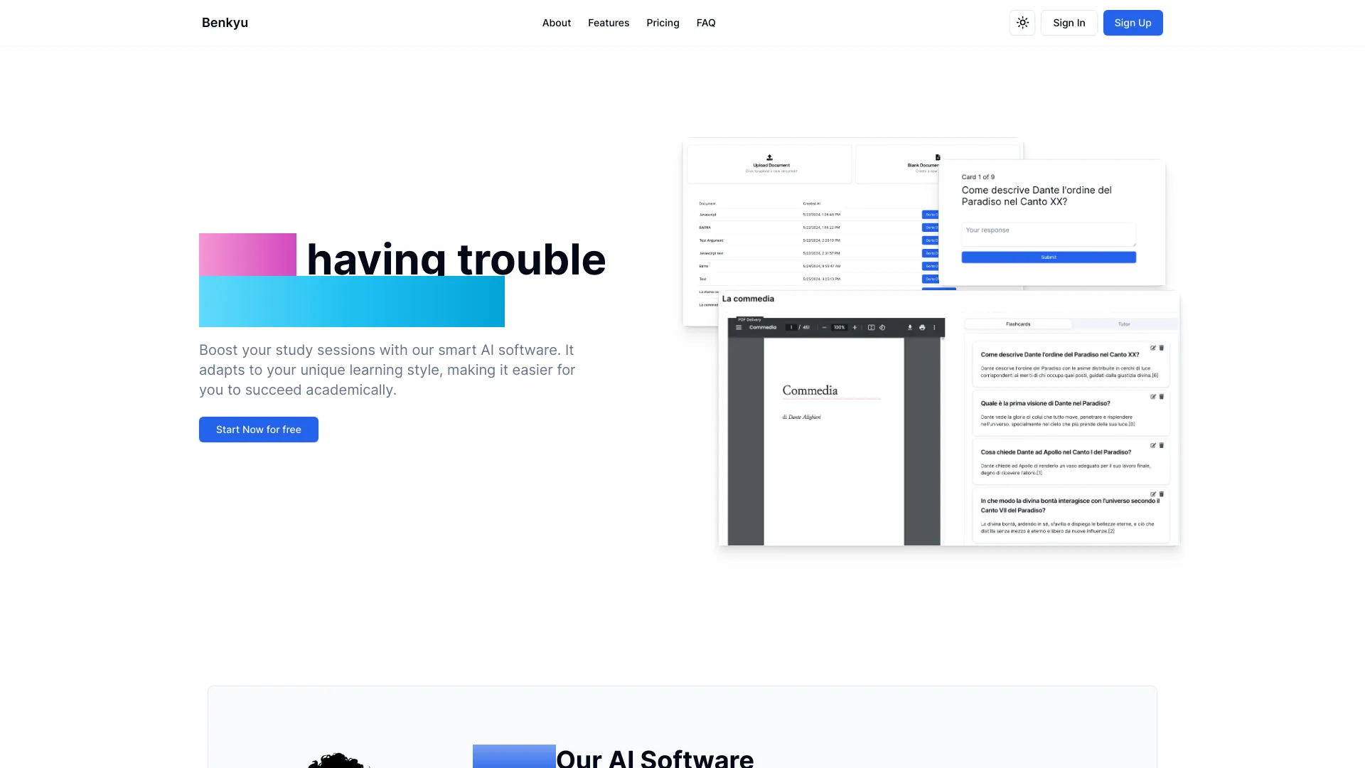 Benkyu startup – AI Assistant