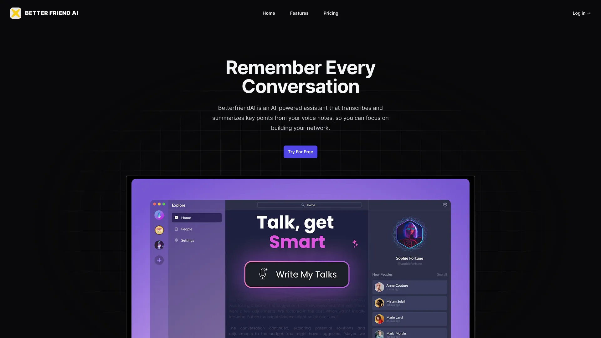 Better Friend AI startup – AI Assistant