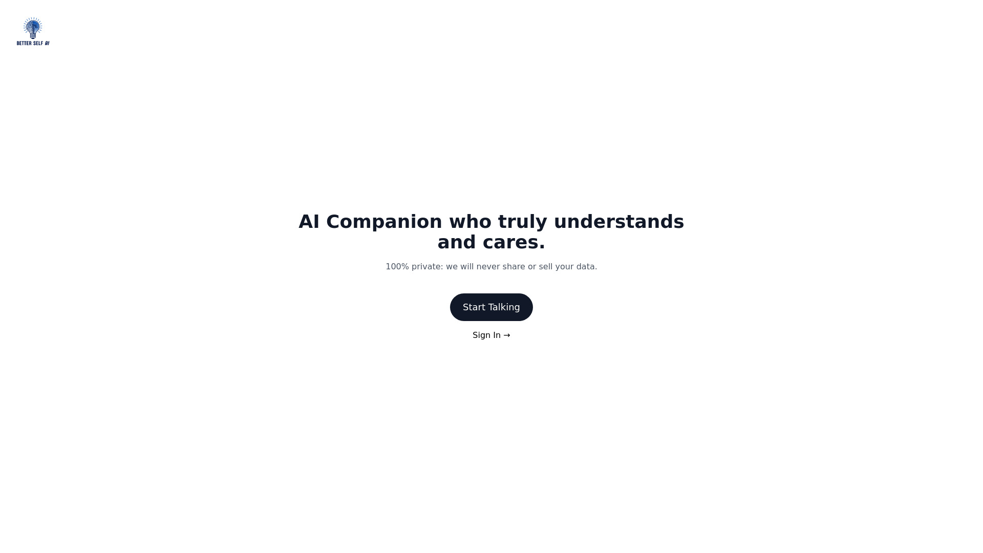 Better Self AI startup – AI Chatbot