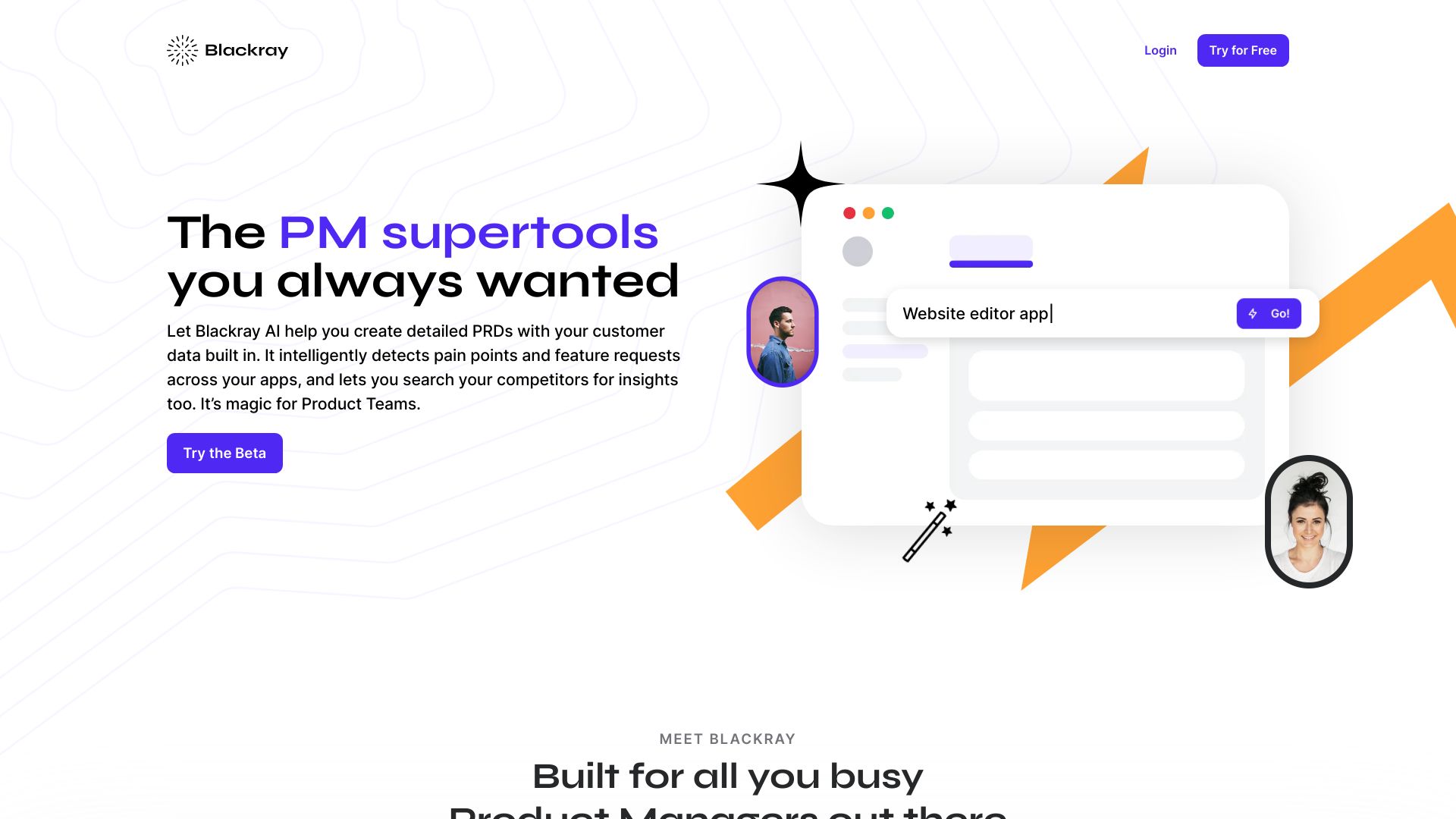 Blackray startup – AI Product Manager