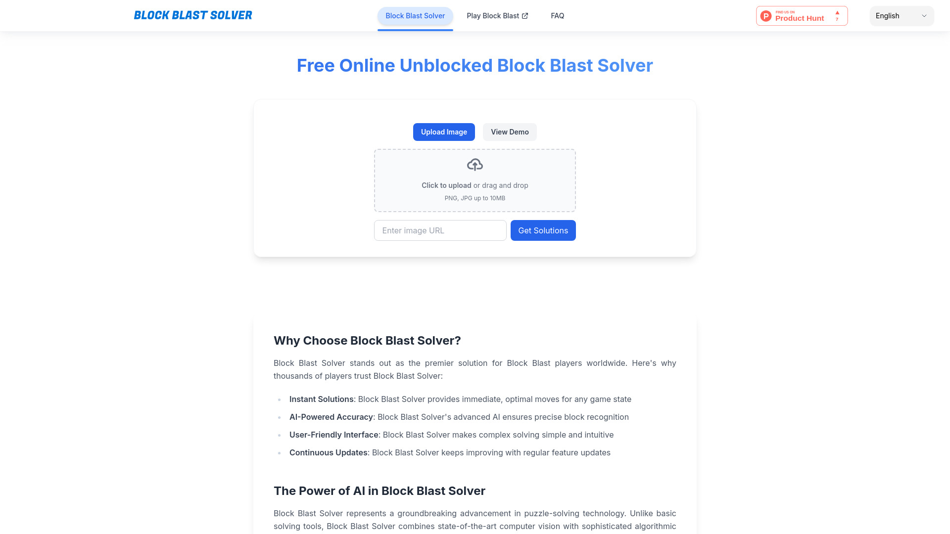Block Blast Solver startup – AI Games