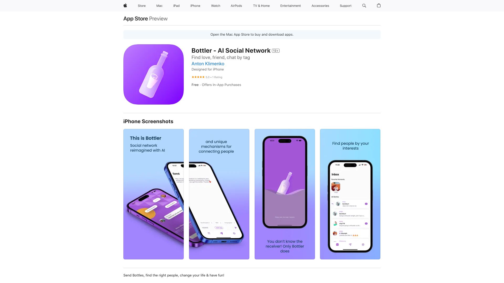 Bottler startup – AI Social Media