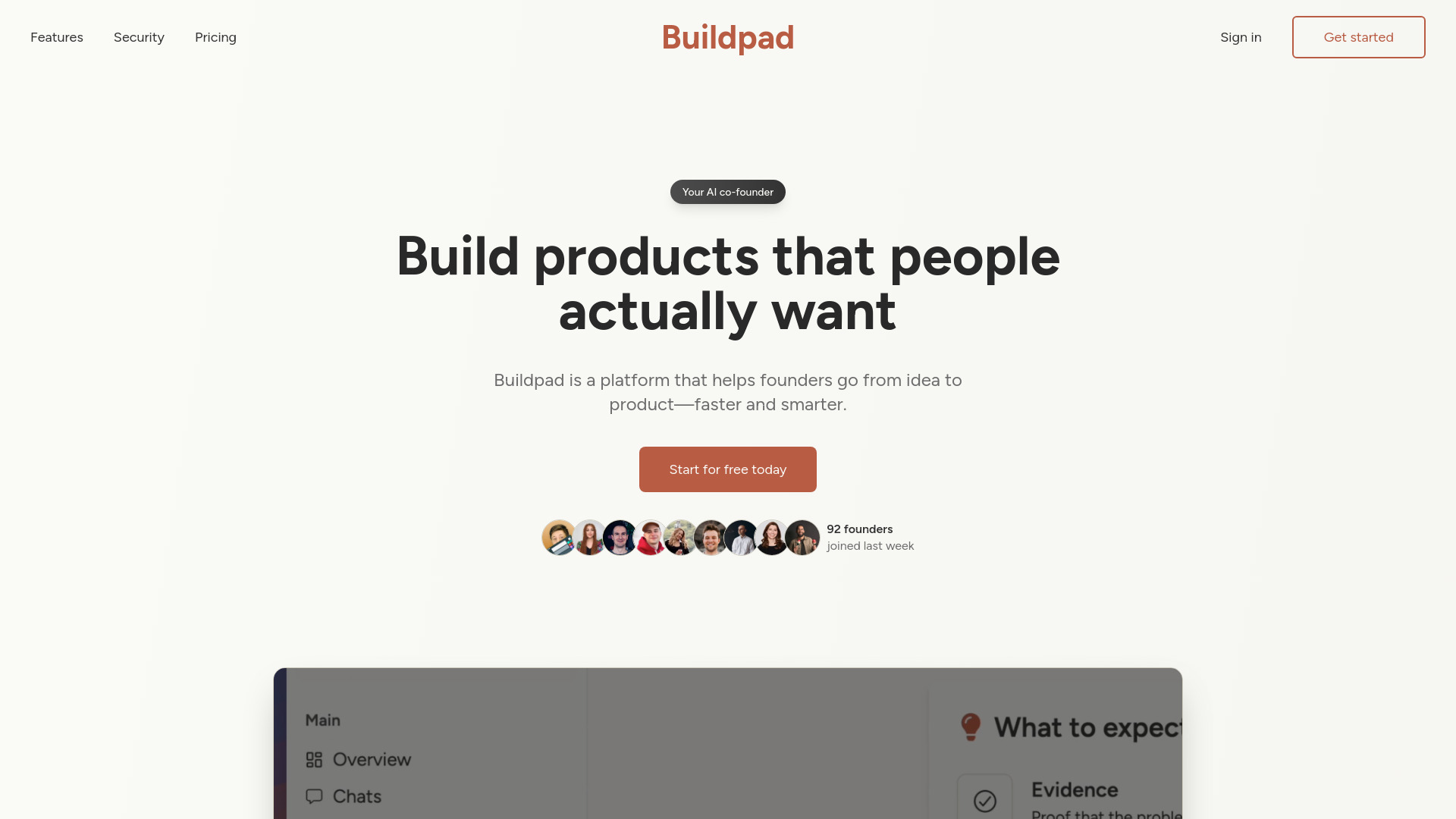 Buildpad startup – AI Copilot