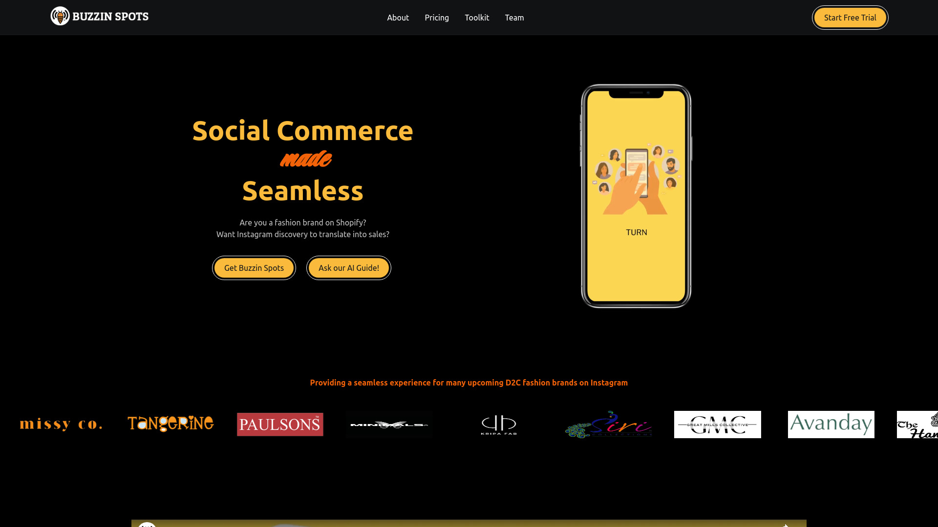 Buzzin Spots: AI Social Commerce Toolkit startup – Fashion AI