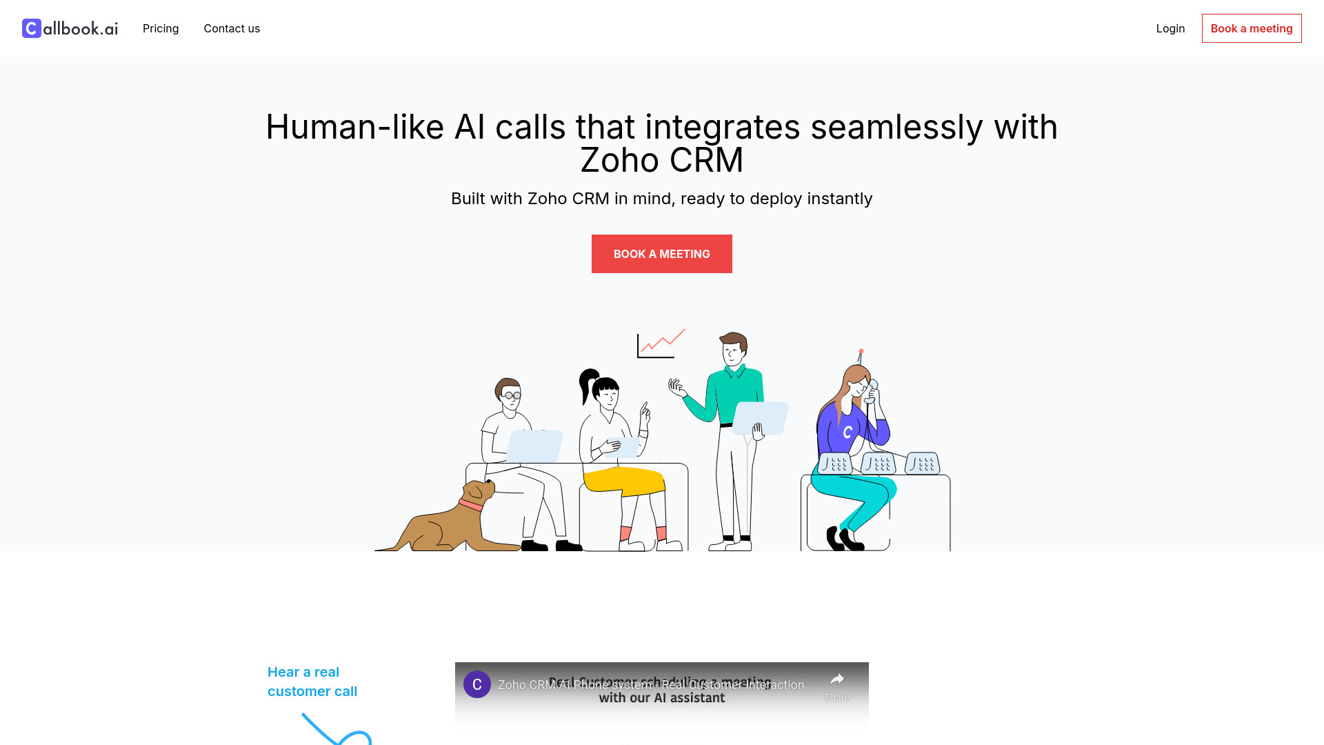 Callbook.ai - Zoho CRM startup – AI Call Center